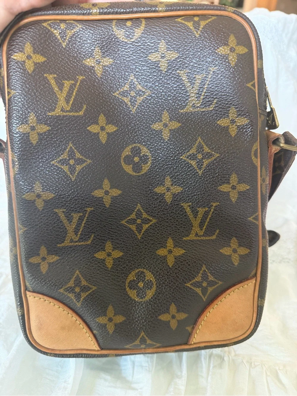 Louis Vuitton Monogram Canvas Crossbody Bag - Brown/Gold
